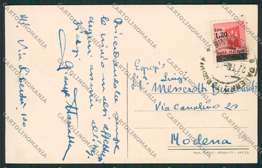 Palermo Città cartolina QQ0447 – retro