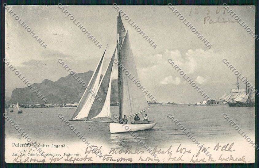 Palermo Città PIEGA cartolina QQ0450 – fronte