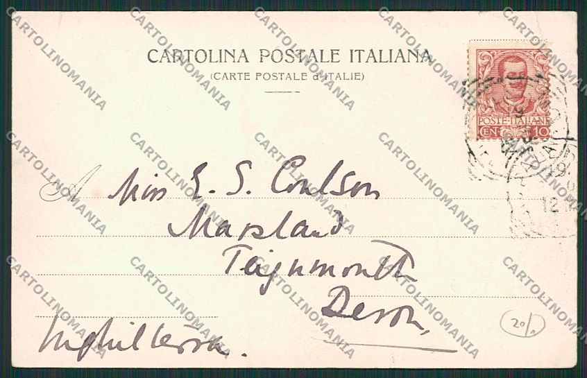 Palermo Città PIEGA cartolina QQ0450 – retro