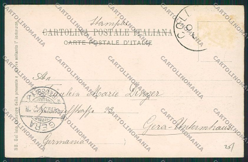 Palermo Città Carretto Siciliano cartolina QQ0452 – retro