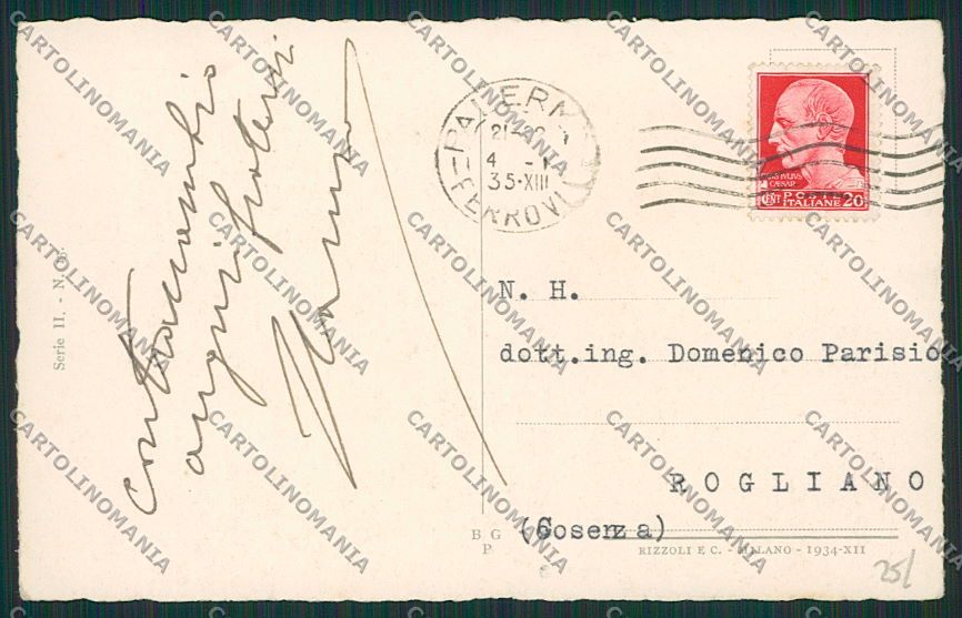 Palermo Città cartolina QQ0457 – retro