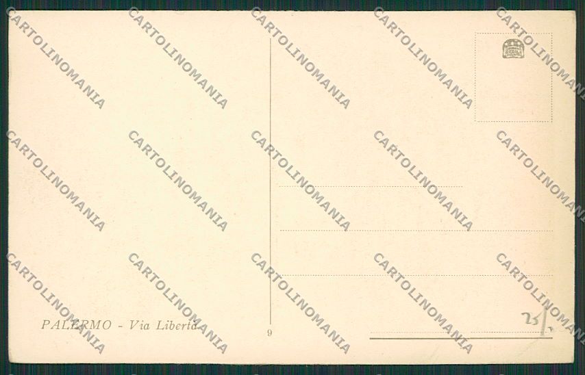 Palermo Città PIEGHINA cartolina QQ0467 – retro