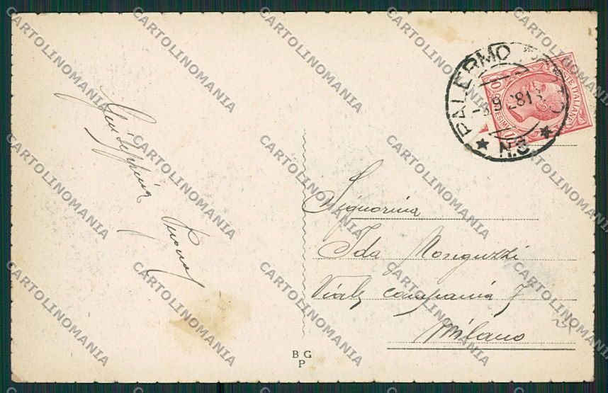 Palermo Città cartolina QQ0477 – retro