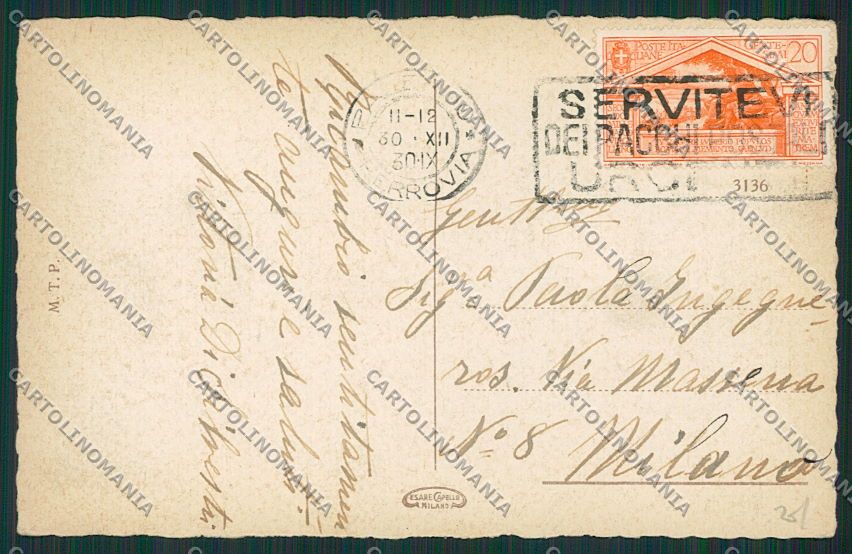 Palermo Città cartolina QQ0487 – retro
