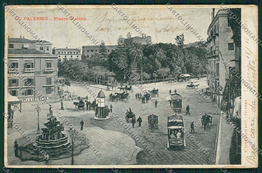 Palermo Città ABRASA cartolina QQ0491 – fronte