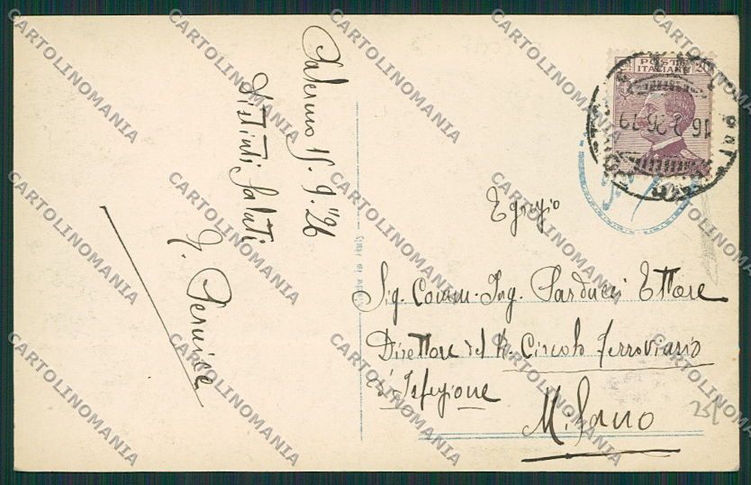 Palermo Città Foto cartolina QQ0492 – retro
