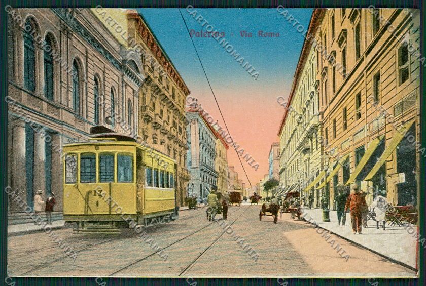 Palermo Città Tram cartolina QQ0526 – fronte