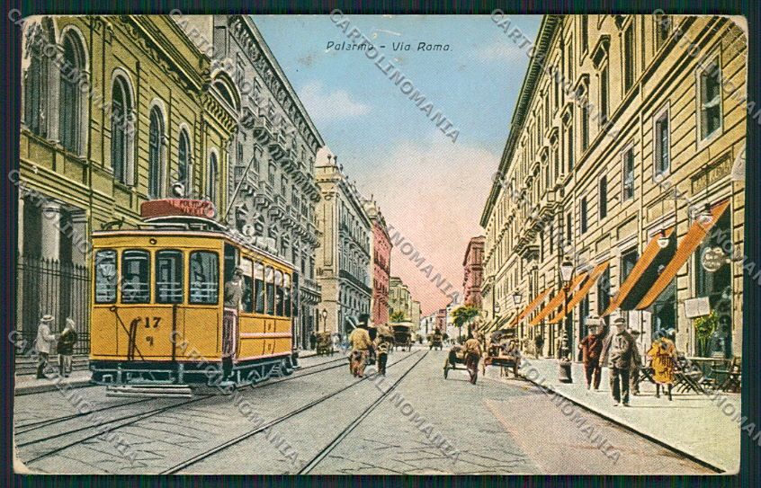 Palermo Città Tram cartolina QQ0527 – fronte