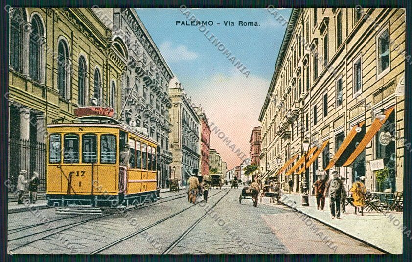 Palermo Città Tram cartolina QQ0529 – fronte