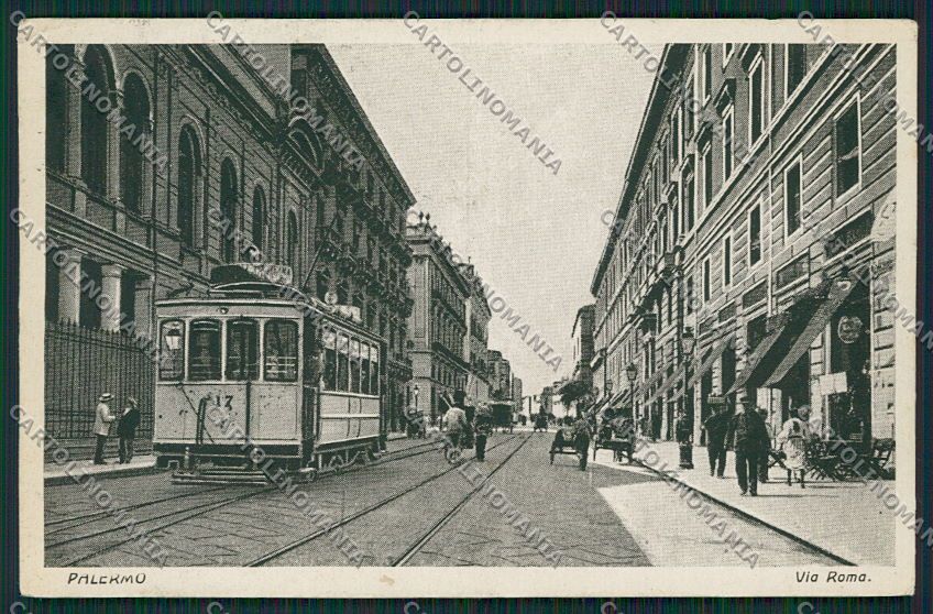 Palermo Città Tram cartolina QQ0536 – fronte