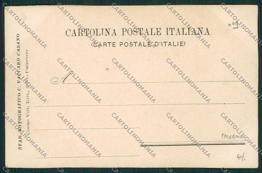 Palermo Città Fanteria Foto cartolina QQ0547 – retro