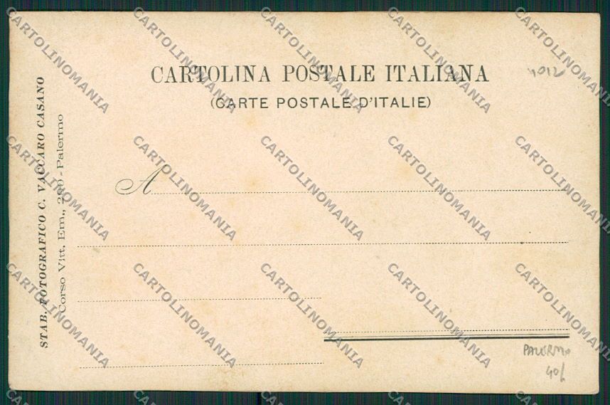 Palermo Città Fanteria Foto cartolina QQ0550 – retro
