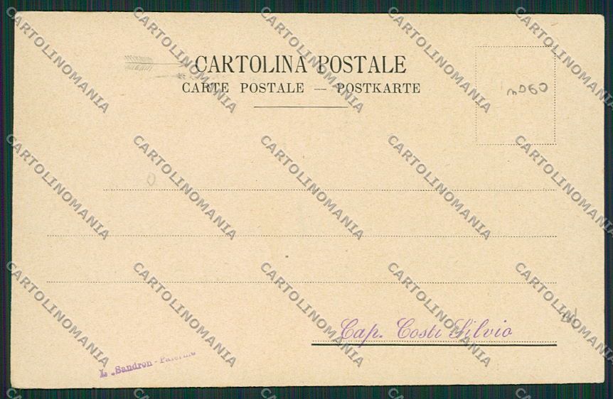 Palermo Città Bersaglieri Pieve di Cento cartolina QQ0553 – retro