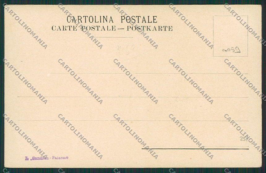 Palermo Città Bersaglieri Pieve di Cento cartolina QQ0558 – retro