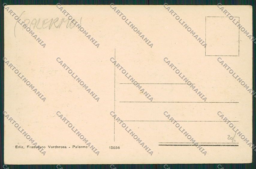 Palermo Piana dei Greci Costumi cartolina QQ0578 – retro