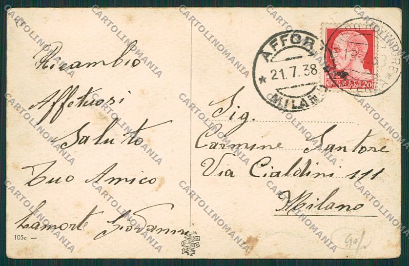 Palermo Giuliana cartolina QQ0591 – retro