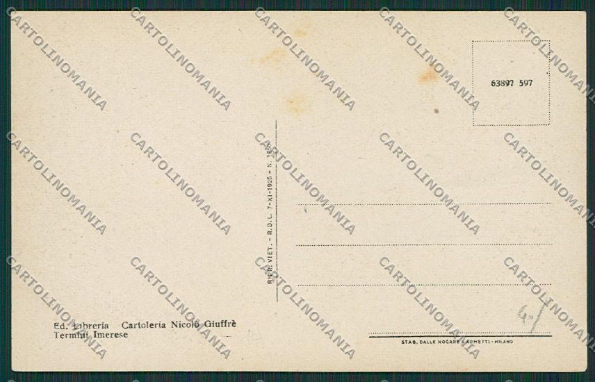 Palermo Termini Imerese cartolina QQ0592 – retro