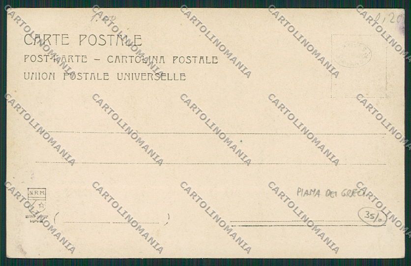 Palermo Piana dei Greci Bersaglieri Foto cartolina QQ0596 – retro