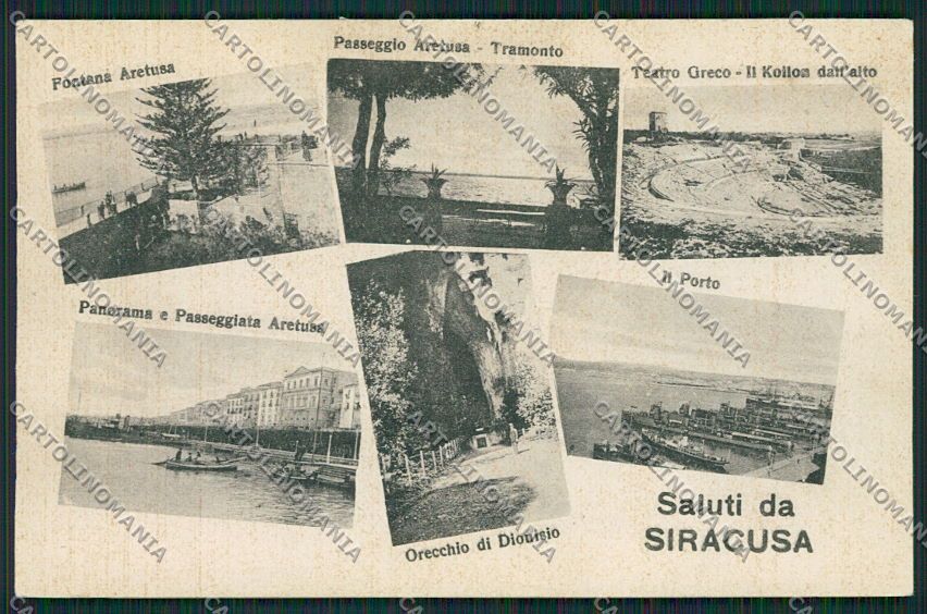 Siracusa Città Saluti da cartolina QQ0643 – fronte