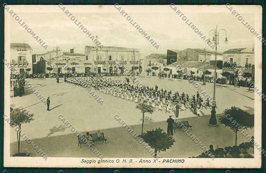 Siracusa Pachino ONB Fascismo cartolina QQ0717 – fronte
