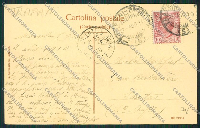 Trapani Marsala cartolina QQ0726 – retro