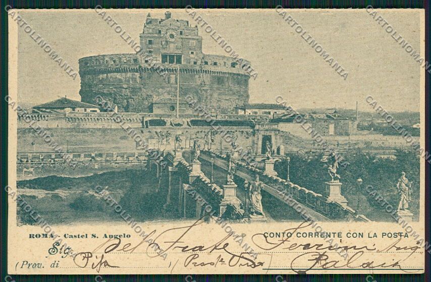 Trapani Marsala Roma Castel Sant'Angelo cartolina QQ0732 – fronte