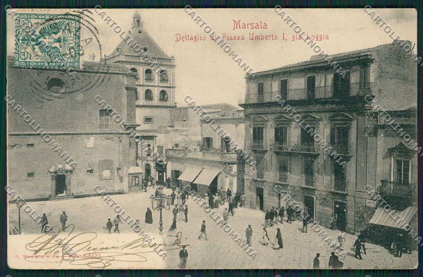 Trapani Marsala PIEGHINA cartolina QQ0738 – fronte