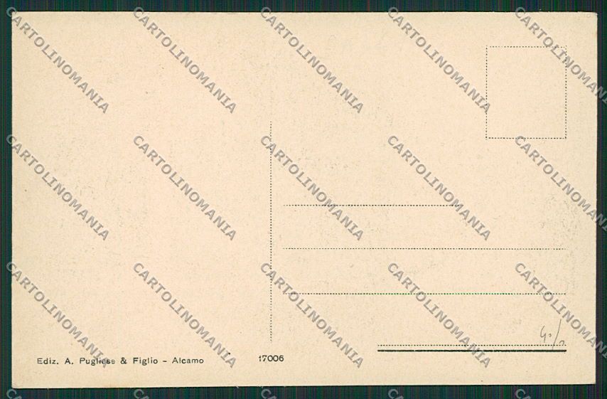 Trapani Alcamo cartolina QQ0775 – retro