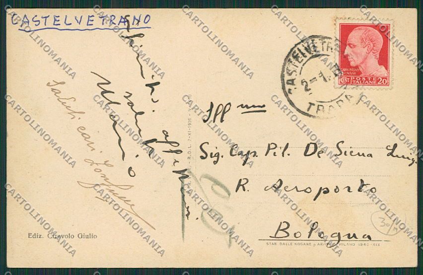 Trapani Castelvetrano cartolina QQ0790 – retro