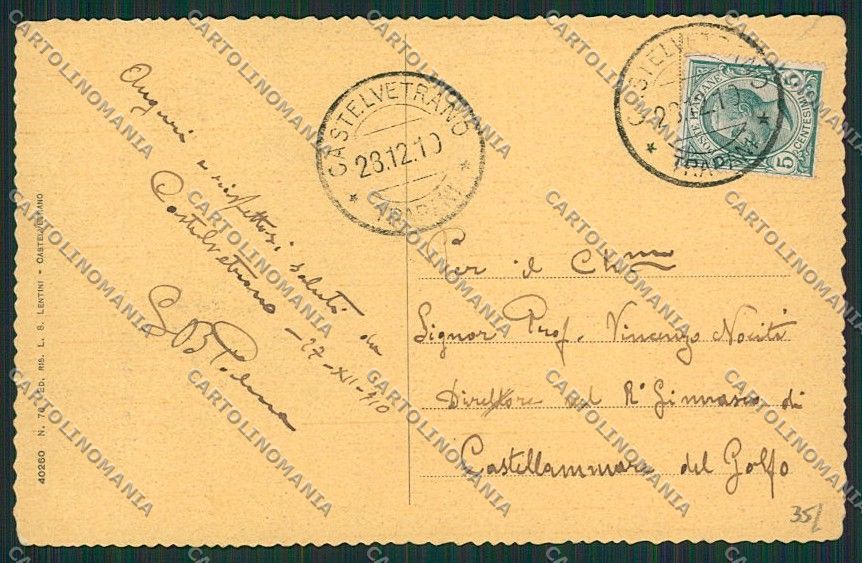 Trapani Castelvetrano STRAPPINO cartolina QQ0793 – retro
