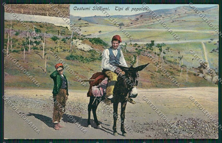 Palermo Costumi Siciliani cartolina QQ0814 – fronte