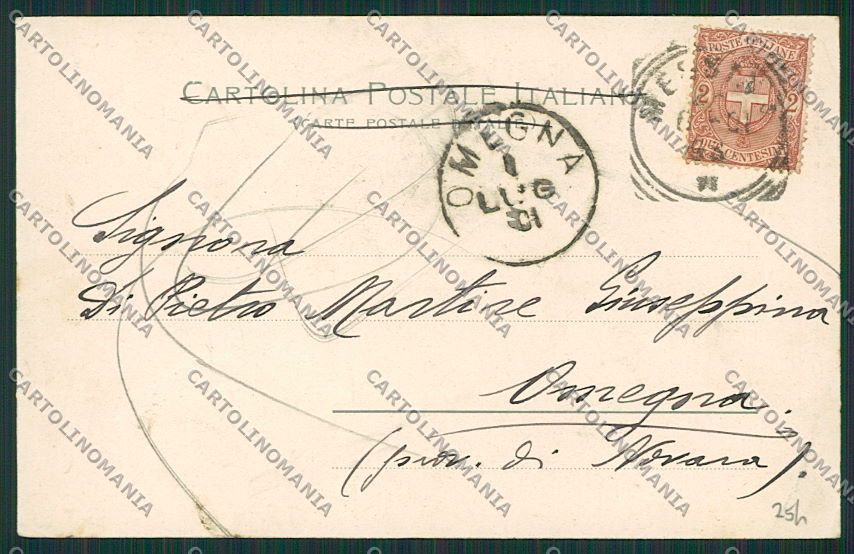Palermo Costumi Siciliani Asino cartolina QQ0816 – retro