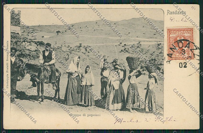 Catania Costumi Siciliani Randazzo cartolina QQ0829 – fronte