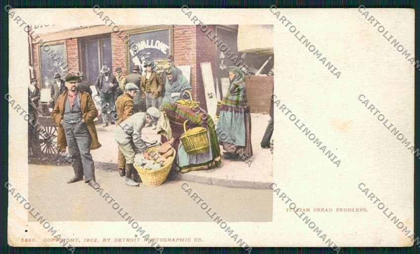 USA Detroit Venditori di Pane Avallone cartolina QQ0833 – fronte