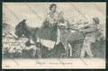 Palermo Costumi Siciliani Asino cartolina QQ0845 – fronte