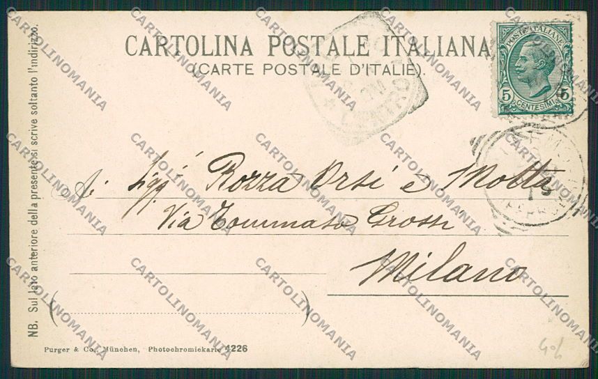 Palermo Costumi Siciliani cartolina QQ0855 – retro