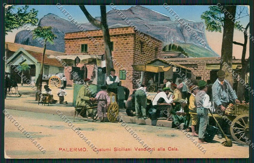 Palermo Costumi Siciliani cartolina QQ0857 – fronte