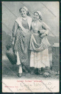 Palermo Costumi Siciliani Alterocca PIEGHINA cartolina QQ0874 – fronte
