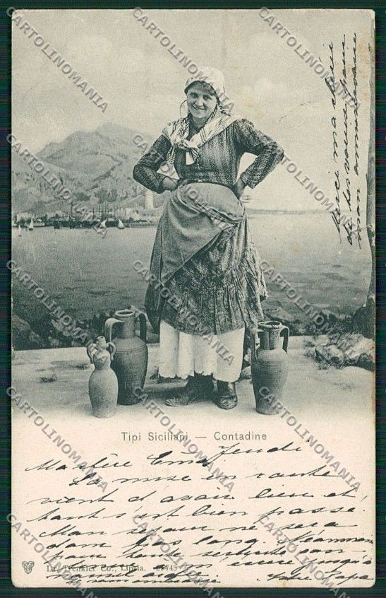 Palermo Costumi Siciliani cartolina QQ0883 – fronte