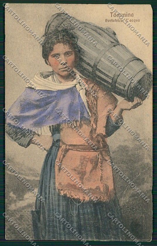 Palermo Costumi Siciliani ABRASA cartolina QQ0887 – fronte