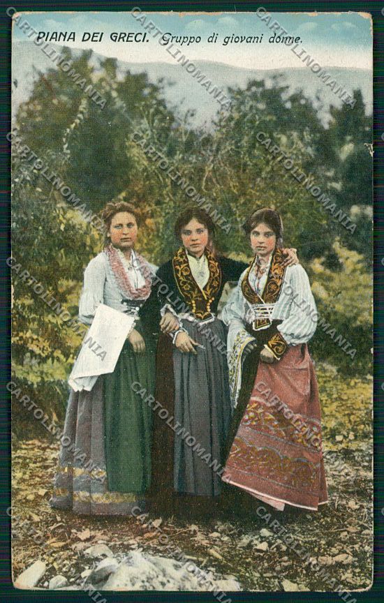 Palermo Costumi Siciliani PIEGHINE cartolina QQ0888 – fronte