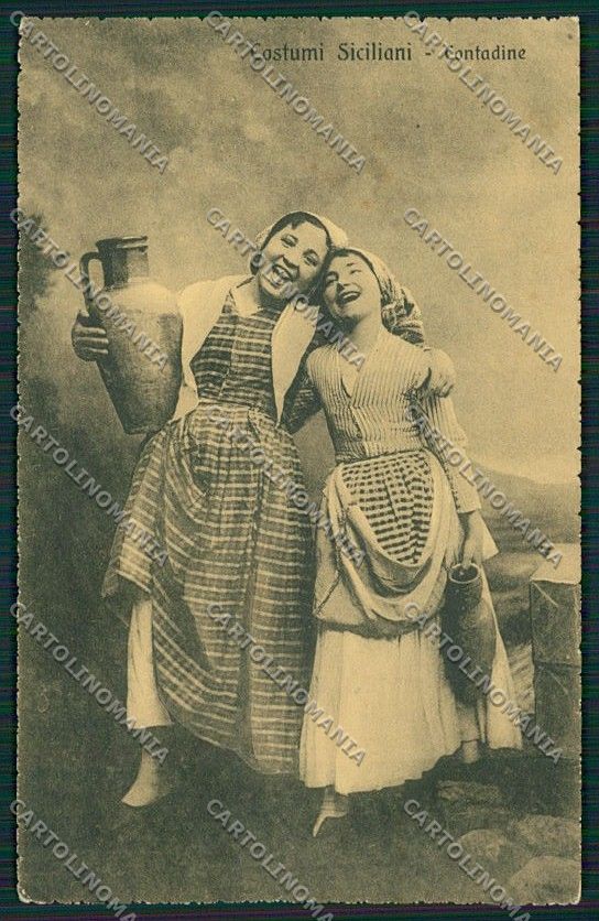 Palermo Costumi Siciliani cartolina QQ0889 – fronte