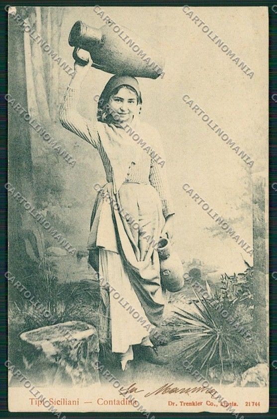 Palermo Costumi Siciliani cartolina QQ0891 – fronte