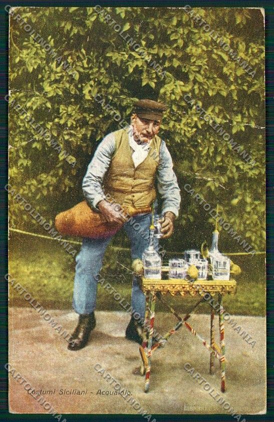 Palermo Costumi Siciliani PIEGA cartolina QQ0903 – fronte