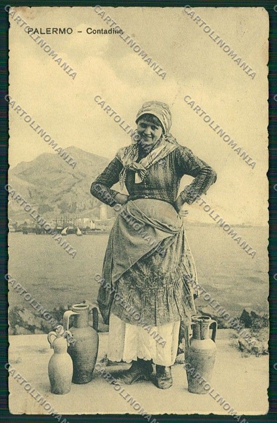 Palermo Costumi Siciliani cartolina QQ0908 – fronte