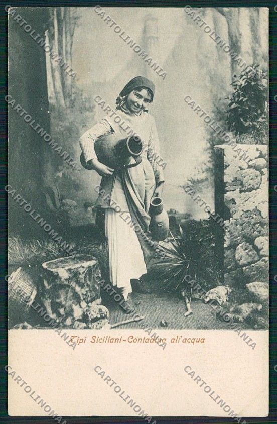 Palermo Costumi Siciliani cartolina QQ0909 – fronte