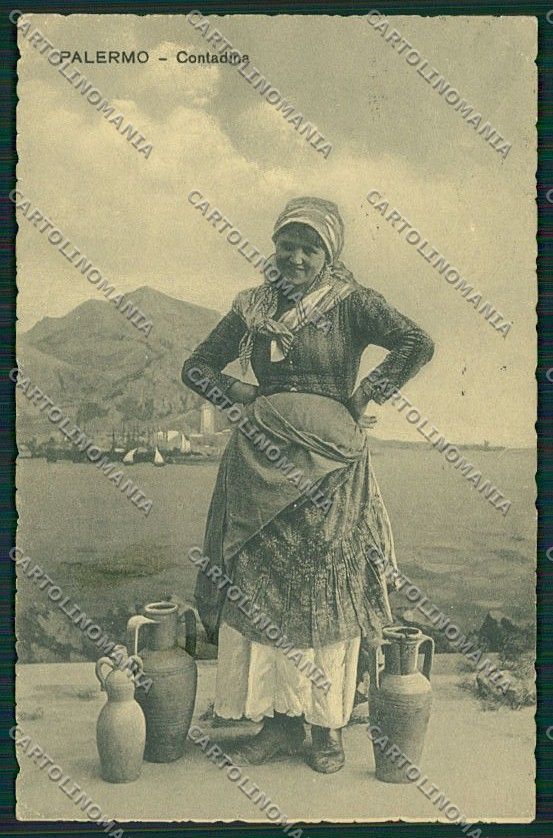 Palermo Costumi Siciliani cartolina QQ0910 – fronte