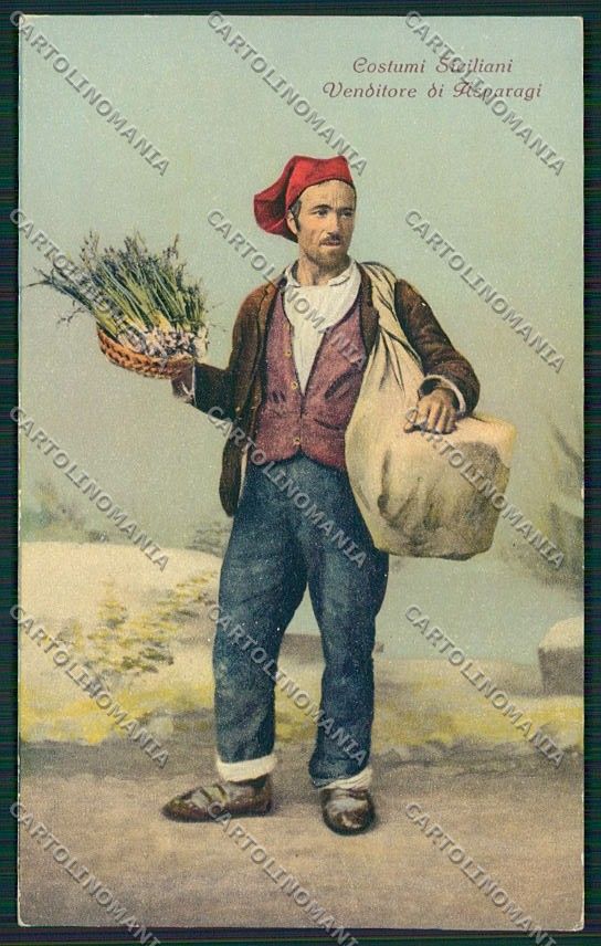 Palermo Costumi Siciliani cartolina QQ0915 – fronte