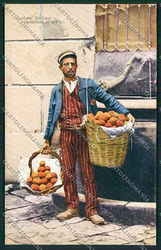 Palermo Costumi Siciliani cartolina QQ0917 – fronte