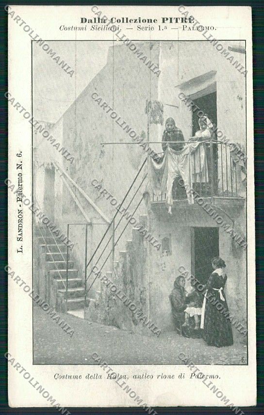 Palermo Costumi Siciliani cartolina QQ0938 – fronte